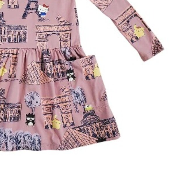 Tea Collection Hello Kitty Paris Dress Size 7 - Picture 3 of 5